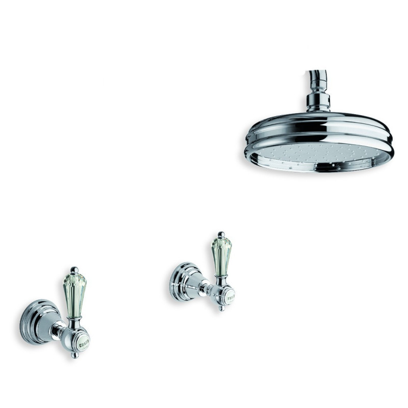 Brusearmatur I Massiv Messing - 6021-L Dronning loftsmontering Brusearmatur I Massiv Messing - 6021-L Dronning loftsmontering