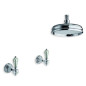 Brusearmatur I Massiv Messing - 6021-L Dronning loftsmontering Brusearmatur I Massiv Messing - 6021-L Dronning loftsmontering