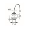Strainer waste 1" 1/4
