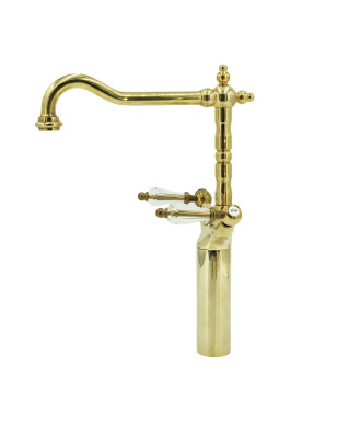 Armaturer i massiv messing - 6007 HL Dronning 1 hul