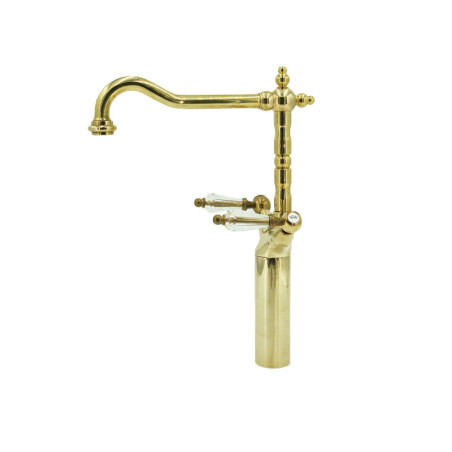 Armatur i massiv messing - 6007 HL Dronning 1 hul