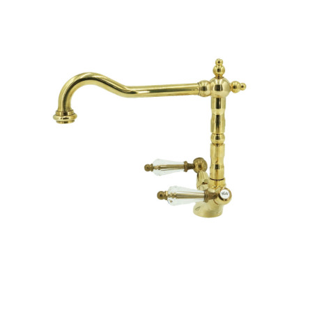 Armatur i massiv messing - 6007 Dronning 1 hul