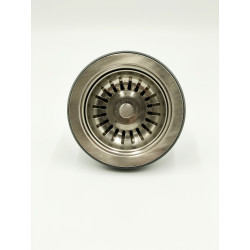 Strainer waste for kitchen sink brushed chrome