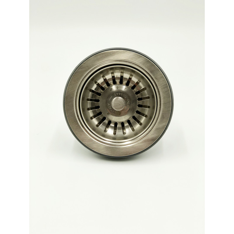 Strainer waste for kitchen sink brushed chrome