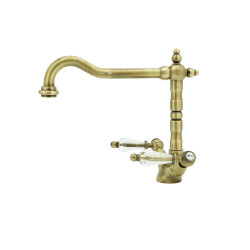 Faucets in solid brass - 6007 Queen 1 hole