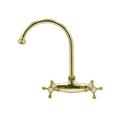 Faucets in solid brass - 3012 Ulisse wall mounted