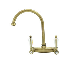 Faucets in solid brass - 3012 Queen wall mounted