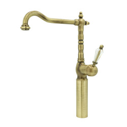 Faucets in solid brass - 10560 HL Queen 1 hole