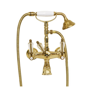 Armaturer i massiv messing - 6000 Dronning badekar