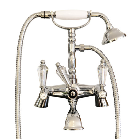 Armaturer i massiv messing - 6002 Dronning badekar