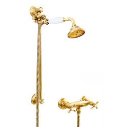 Faucets in solid brass - 6019 + 704 Ulisse for shower