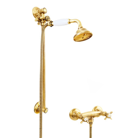 Armaturer i massiv messing - 6019 + 704 Waterspring bruser