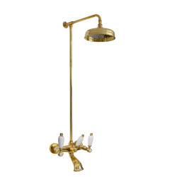 Faucets in solid brass - 777 + 6000 Penelope shower-bathtub