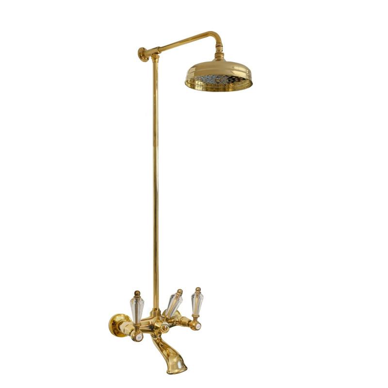 Faucets in solid brass - 777 + 6000 Queen  shower-bathtub