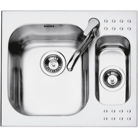 Køkkenvask firkantet Select Plus 58.5×50 cm stålvask 2