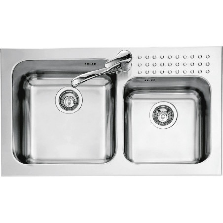 Select Plus  86×50 cm indbygget stålvask