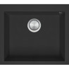 Kitchen sink square Soul 57×50 cm black