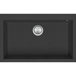 Køkkenvask firkantet Soul 79.5×50.5 cm sort