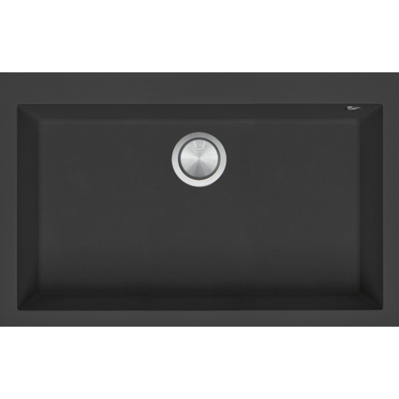 Kitchen sink square Soul 79.5×50.5 cm black