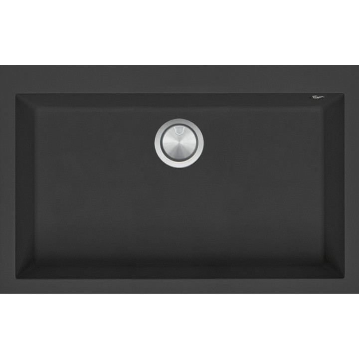 Køkkenvask firkantet Soul 79.5×50.5 cm sort