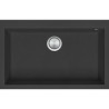 Kitchen sink square Soul 79.5×50.5 cm black