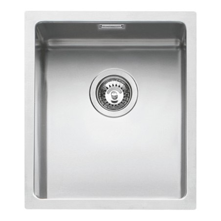 Køkkenvask firkantet stålvask 34 × 40 cm med radius 15