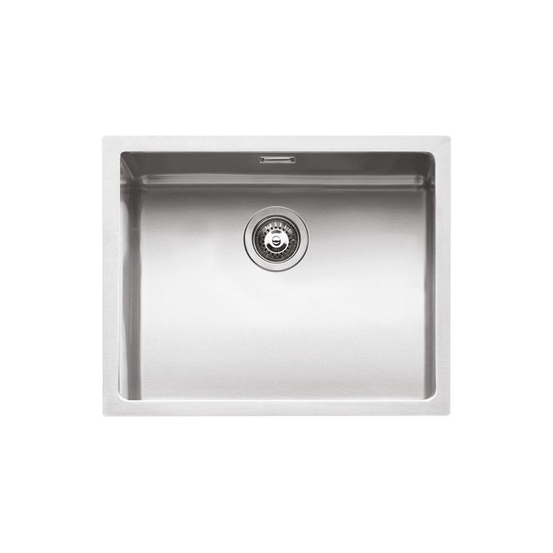 Køkkenvask firkantet stålvask 50 × 40 cm med radius “15”