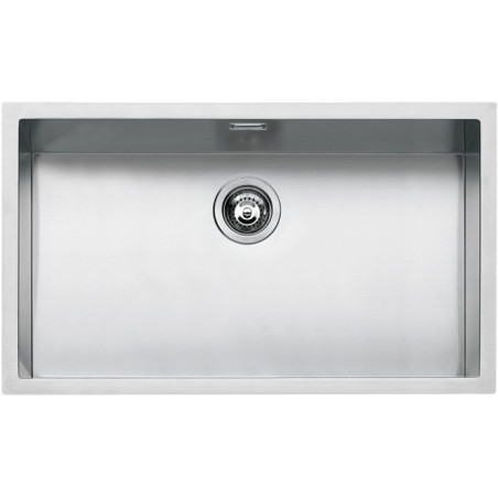 Køkkenvask firkantet stålvask 71×40 cm med radius “15”