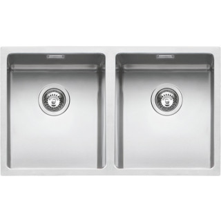 Køkkenvask firkantet stålvask 75×44 cm med radius “15”