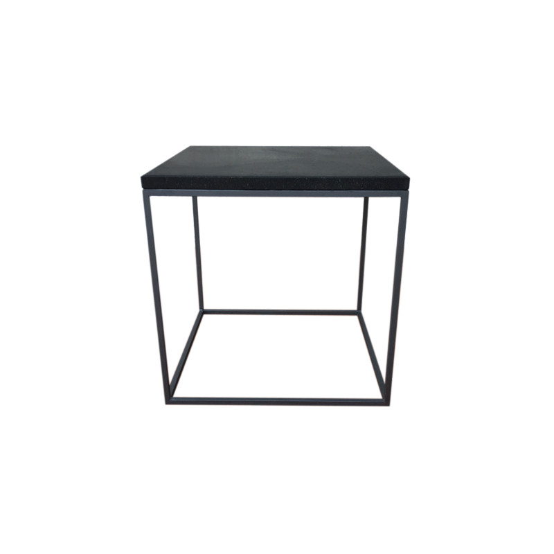 Sofa Table Etna In Lava Stone 50x50x50 Sofa Table Etna In Lava Stone 50x50x50