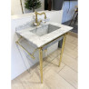 Astoria Deco Carrara large console