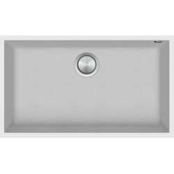 Kitchen sink square Soul 72.5×40 cm undermounted white