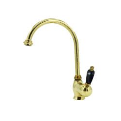 Faucets in solid brass - 10560 B Onyx 1 hole