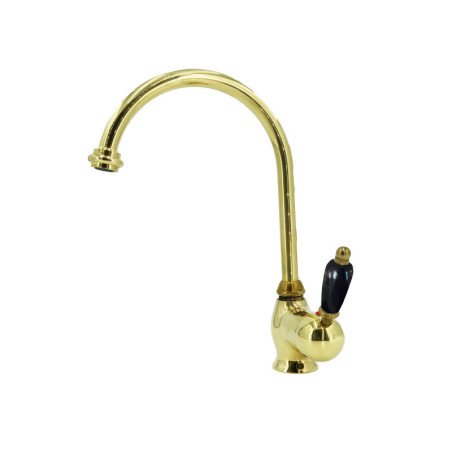 Armaturer i massiv messing - 10560 B Onyx 1 hul