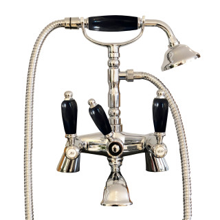 Armaturer i massiv messing - 6002 Onyx til badekar