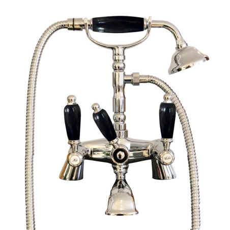 Armaturer i massiv messing - 6002 Onyx til badekar