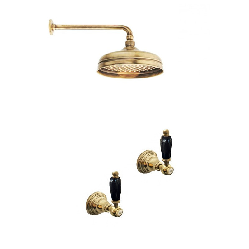 Faucets in solid brass - 6021 Onyx wall mounted shower