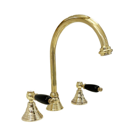 Armaturer i massiv messing - 6004 Onyx 3-huller