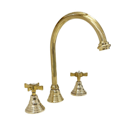 Vandhaner i massiv messing - 6004 Waterspring 3-hul
