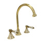 Armatur i massiv messing - 6004 Dronning 3-huller