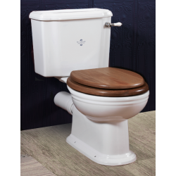 Victorian toilet med fast cisterne