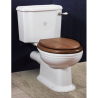 Victorian toilet med fast cisterne