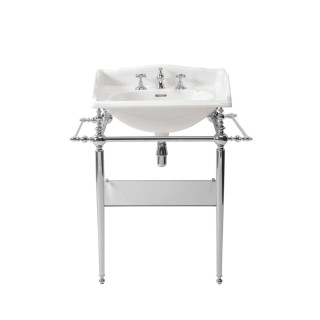 Victorian stor håndvask på stel
