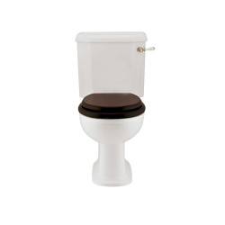 Victorian toilet med fast cisterne