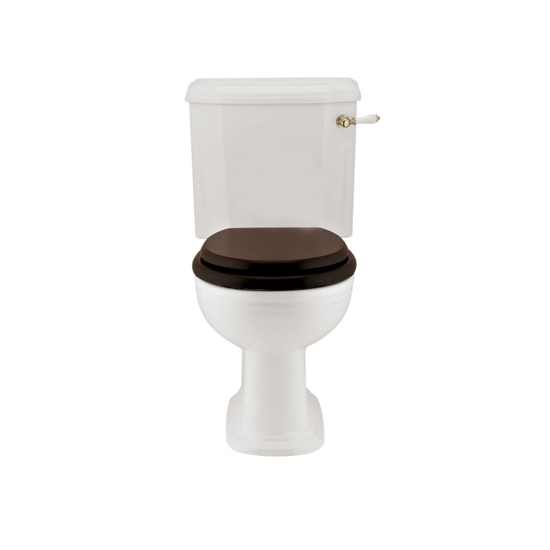 Victorian toilet med fast cisterne