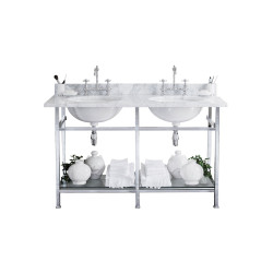 Celine double washbasin on frame 1500 x 600