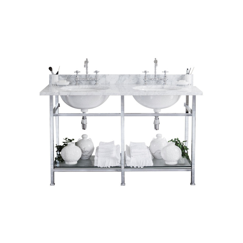 Celine double washbasin on frame 1500 x 600