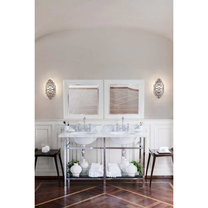 Celine dobbelt håndvask på stel – 1500×600