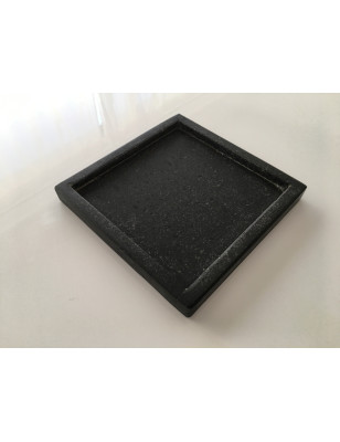 Lavasten lysestage 20 x 20 cm | Naturligt råt design