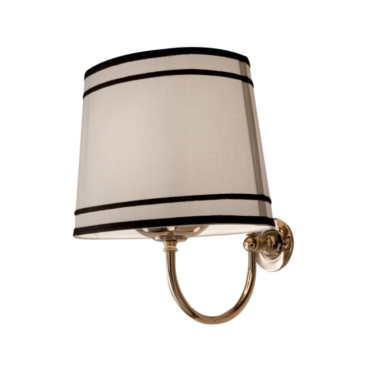 Væglampe Sort Cloud — Lampet med stofskærm og sort kant | Bellistri ApS